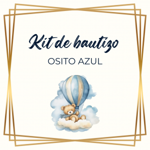 Kit de bautizo OSITO AZUL