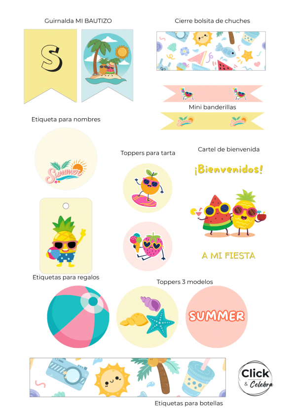 Kit de fiesta VERANO - Imagen 2